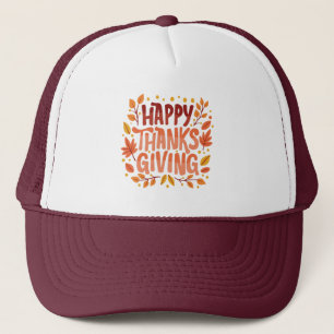 Gorra De Camionero Feliz Día de Acción de Gracias