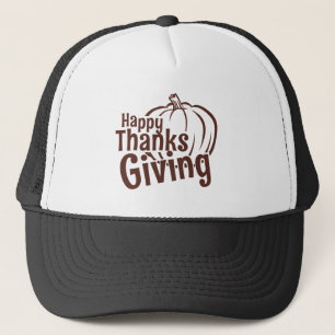 Gorra De Camionero Feliz Día de Acción de Gracias – Diseño de Cosecha