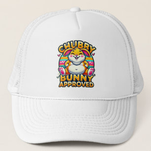 Gorra De Camionero Feliz Día de Pascua Chubby Bunny aprobado