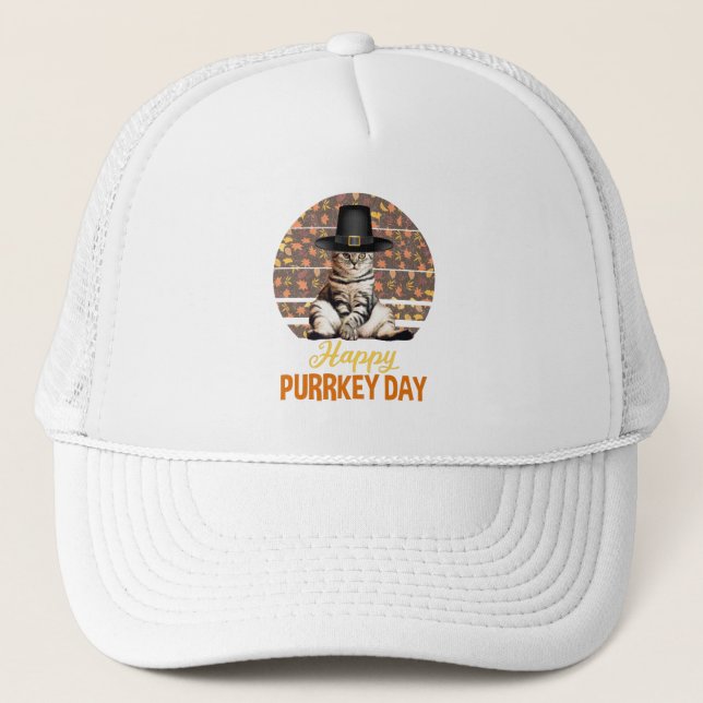 Gorra De Camionero Feliz Día de Purkey (Anverso)