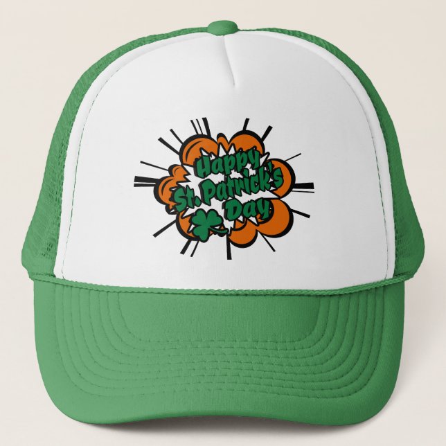 Gorra De Camionero Feliz Día de San Patricio (Anverso)
