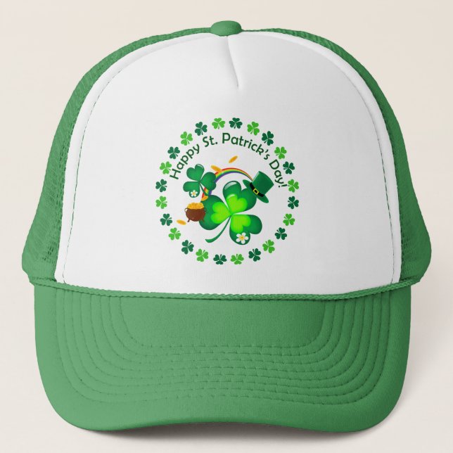 Gorra De Camionero Feliz Día de San Patricio (Anverso)