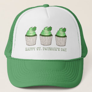 Gorra De Camionero Feliz Día de San Patricio, pastel verde de Shamroc