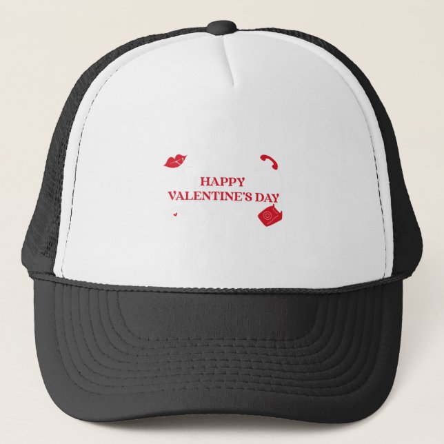 Gorra De Camionero Feliz día de San Valentín (Anverso)