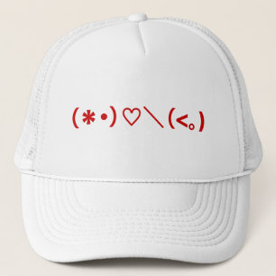 Gorra De Camionero Feliz Día de San Valentín / Emoticones japoneses
