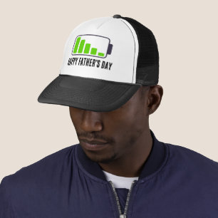 GORRA DE CAMIONERO FELIZ DÍA DEL PADRE BATERÍA ENERGÉTICA VERDE