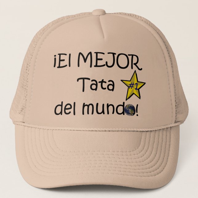 Gorra De Camionero ¡¡Feliz día del padre - mejor del EL de para! (Anverso)