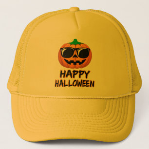 Gorra De Camionero Feliz disfraz de Halloween divertida calabaza