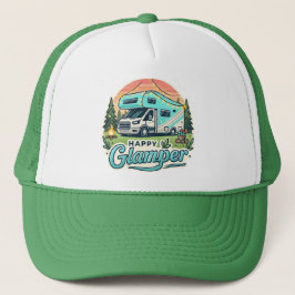 Gorra De Camionero Feliz Glamper RV Adventure Trucker Hat