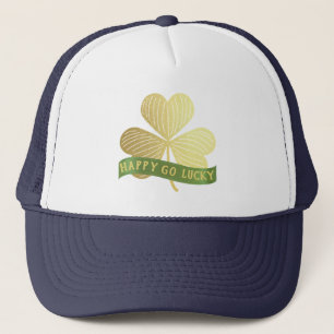 Gorra De Camionero Feliz Go Lucky Gold Shamrock St Patrick's Day
