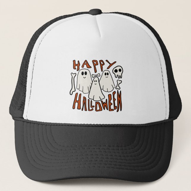 Gorra De Camionero Feliz Halloween (Anverso)