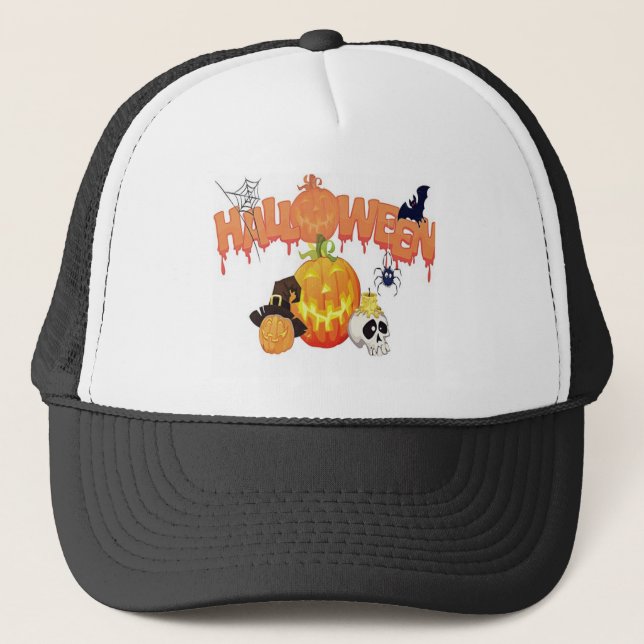 Gorra De Camionero Feliz Halloween (Anverso)