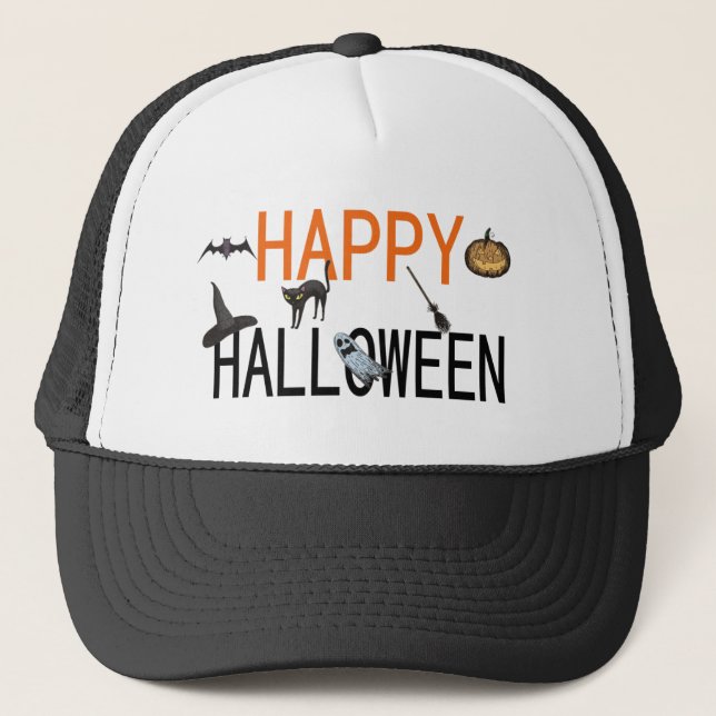 Gorra De Camionero Feliz Halloween (Anverso)