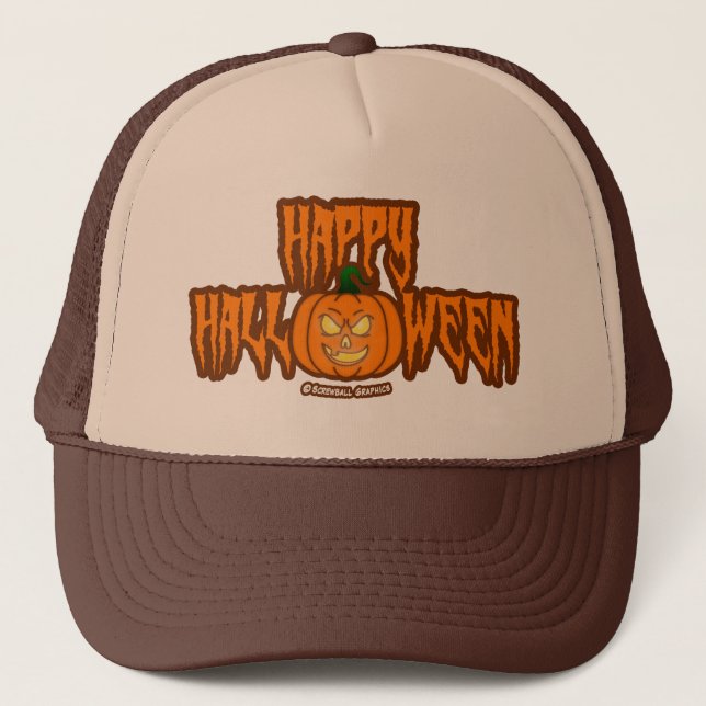 Gorra De Camionero Feliz Halloween (Anverso)