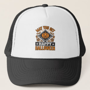 Gorra De Camionero Feliz Halloween Calabaza Regalos Vintage