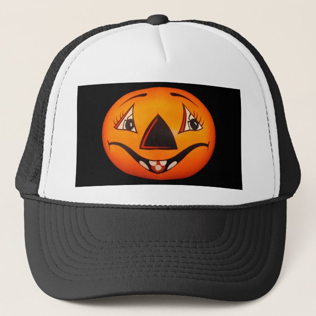 Gorra De Camionero Feliz Halloween de Jack O’ Lantern (Anverso)