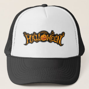 Gorra De Camionero Feliz Halloween Ruby Eye Pumpkin Marco de Plata