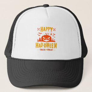 Gorra De Camionero Feliz Halloween, truco o trato