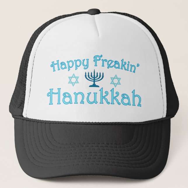 Gorra De Camionero feliz hanukkah (Anverso)