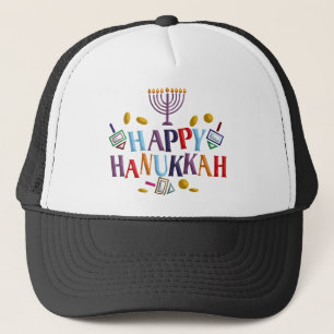 Gorra De Camionero Feliz Hanukkah