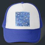 Gorra De Camionero Feliz Hanukkah cayendo estrellas y sueños<br><div class="desc">Está viendo la colección de diseño de Lee Hiller. Coleccionista,  ropa,  regalos y objetos de colección Lee Hiller Photography o colección de arte digital. Puedes ver su fotografía de la naturaleza en http://HikeOurPlanet.com/ y seguir su blog de senderismo dentro del Parque Nacional de Hot Springs.</div>