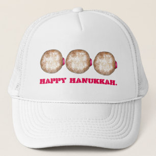 Gorra De Camionero Feliz Hanukkah Chanukah Jelly Donut Doughnut