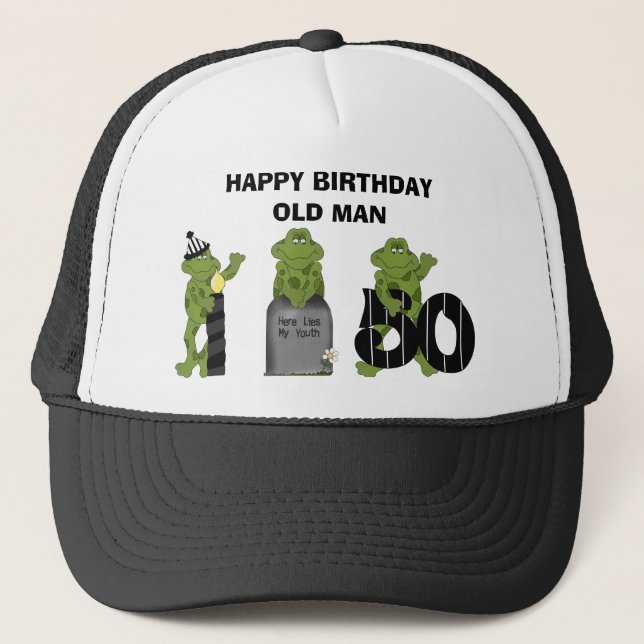 GORRA DE CAMIONERO FELIZ HOMBRE DE CUMPLEAÑOS (Anverso)
