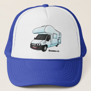 Gorra De Camionero Feliz ilustracion personalizado de camperán