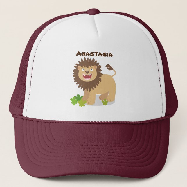 Gorra De Camionero Feliz ilustracion personalizado ruidoso (Anverso)