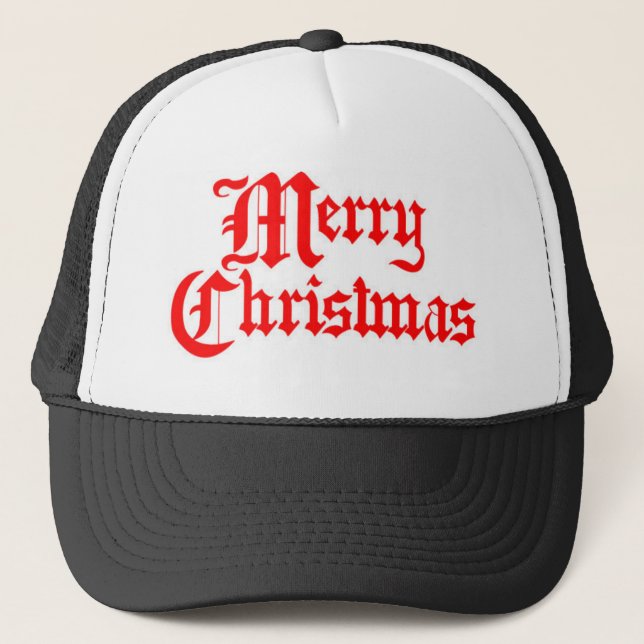 Gorra De Camionero Feliz-Navidad (Anverso)
