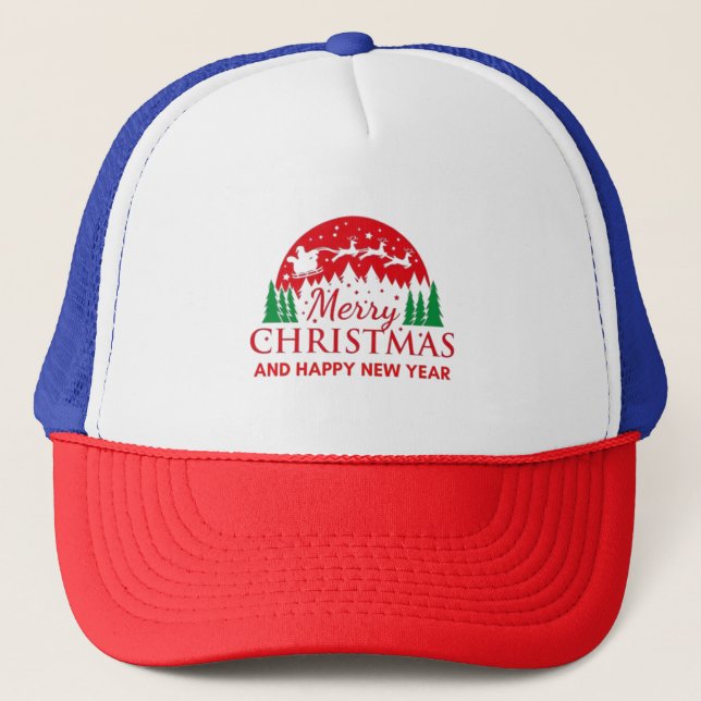 Gorra De Camionero Feliz Navidad (Anverso)