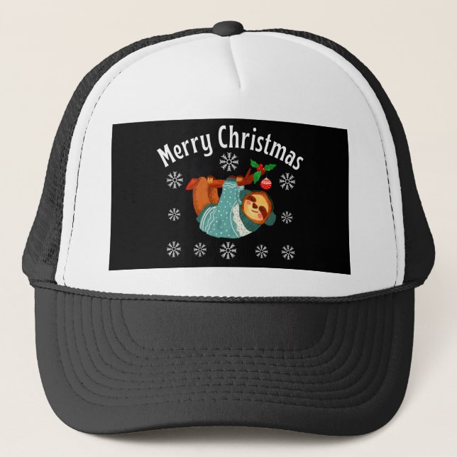 Gorra De Camionero Feliz Navidad (Anverso)