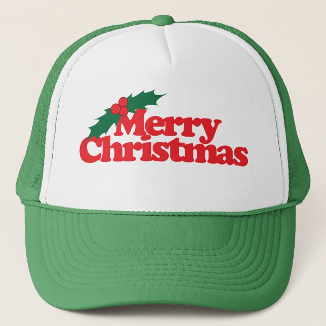Gorra De Camionero Feliz Navidad (Anverso)