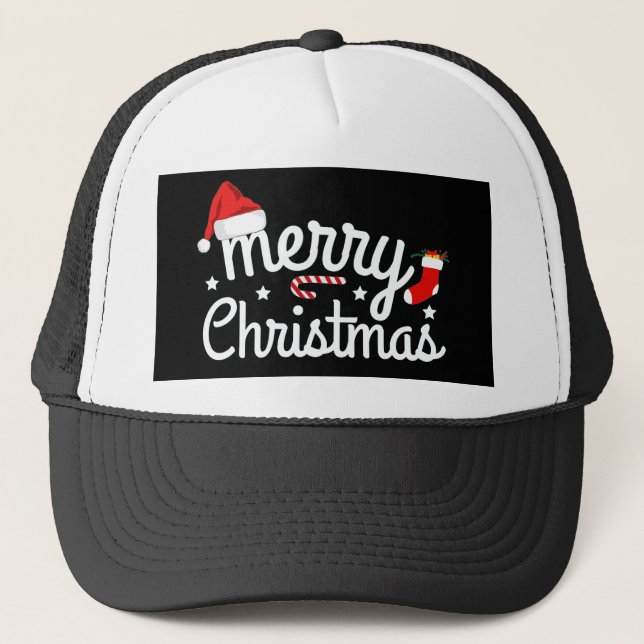 Gorra De Camionero Feliz Navidad (Anverso)