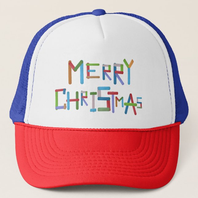 Gorra De Camionero Feliz Navidad (Anverso)