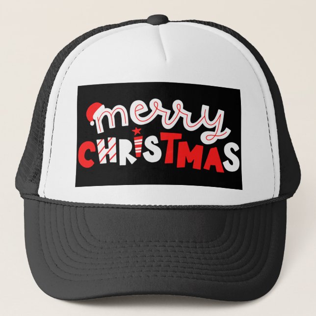 Gorra De Camionero Feliz Navidad (Anverso)