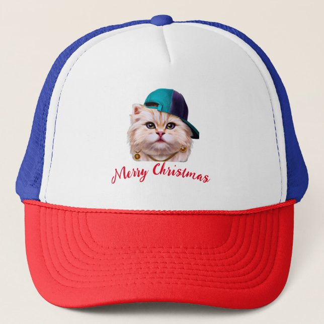 Gorra De Camionero Feliz Navidad (Anverso)
