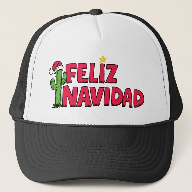 Gorra De Camionero Feliz Navidad (Anverso)