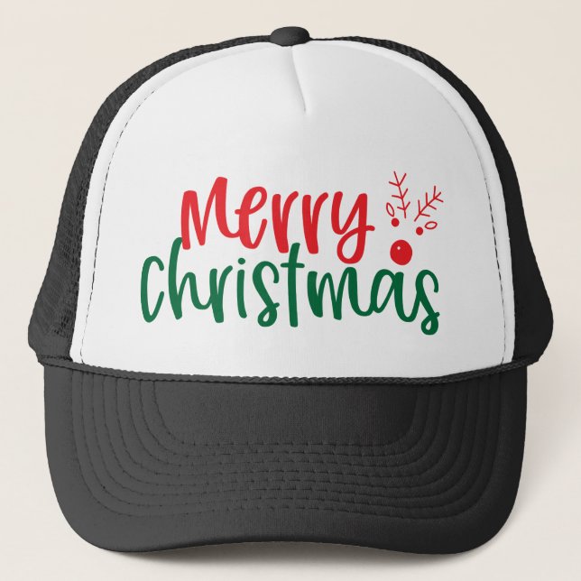 Gorra De Camionero Feliz Navidad (Anverso)