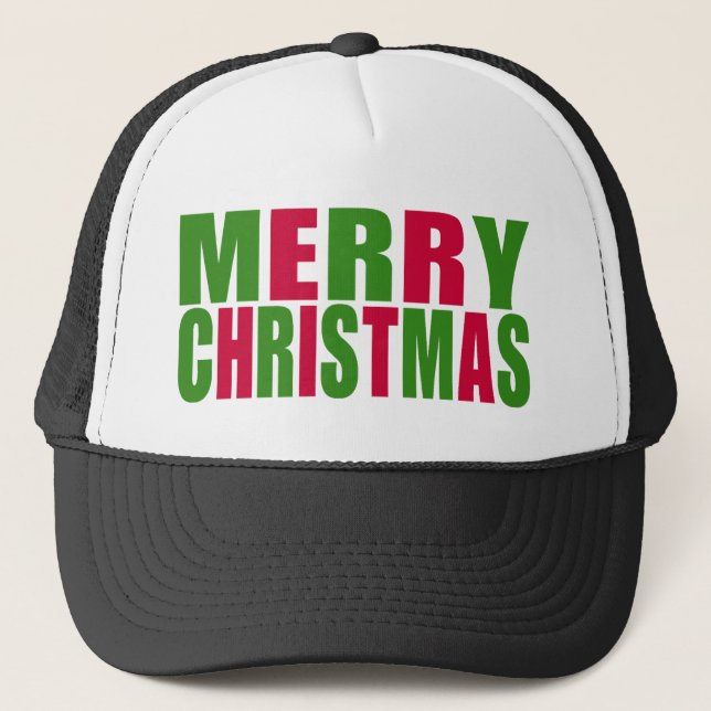 Gorra De Camionero Feliz Navidad (Anverso)
