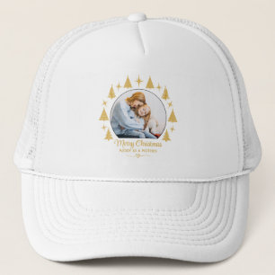 Gorra De Camionero Feliz Navidad Alegre Como Una Madre Foto De Oro Bl