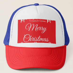 Gorra De Camionero Feliz Navidad añadir nombre texto regalo personali