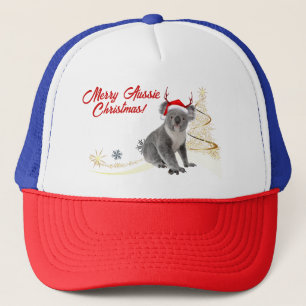 Gorra De Camionero Feliz Navidad australiana koala