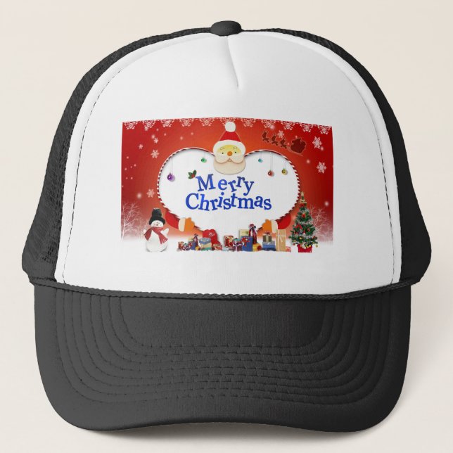 Gorra De Camionero Feliz Navidad, el amor de Santa (Anverso)