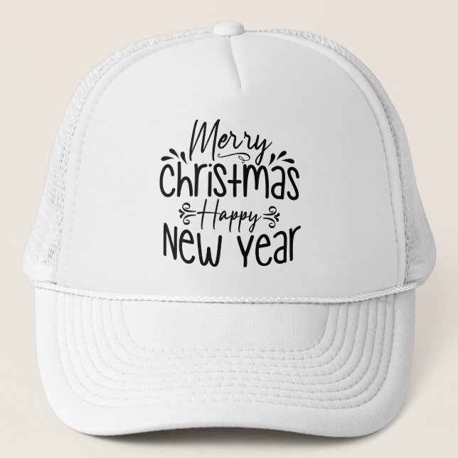 Gorra De Camionero Feliz Navidad Feliz Año Nuevo-45910 (Anverso)
