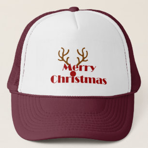 Gorra De Camionero Feliz navidad navideña feliz saludo con renos