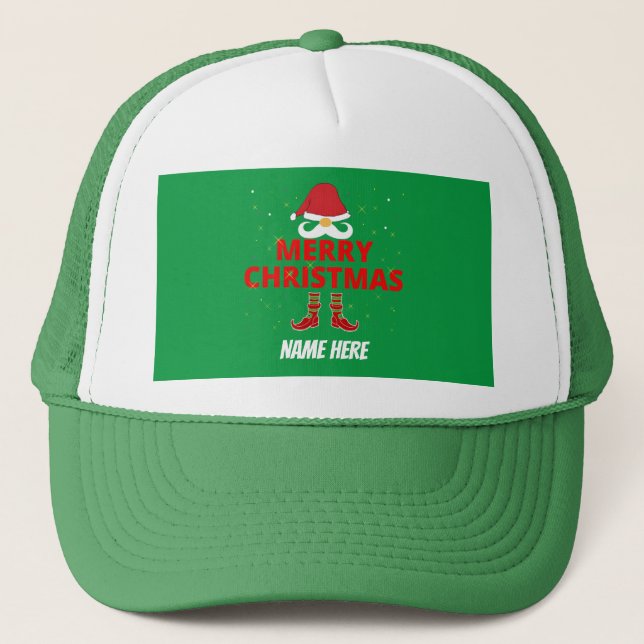 GORRA DE CAMIONERO FELIZ NAVIDAD PERSONALIZADO  (Anverso)