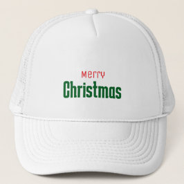 Gorra De Camionero Feliz Navidad personalizado elegante rojo y verde
