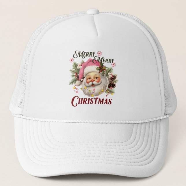 Gorra De Camionero Feliz Navidad - Santa Rosa (Anverso)