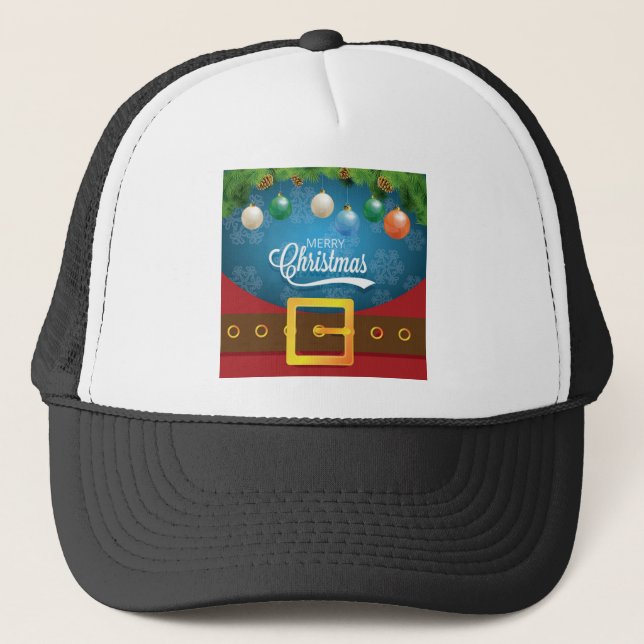 Gorra De Camionero Feliz Navidad Santa Suit (Anverso)